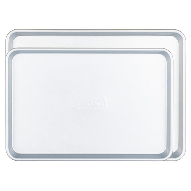Viking Large Gray Nonstick Stainless Steel Cookie Sheet Set