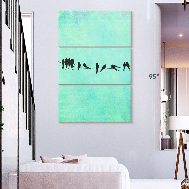 Brampt Birds On A Wire, 38" H x 24" W