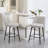 Elegant Counter Height Swivel Bar Stools Set Of 2, 360° Swivel With Upholstered Seats And Metal Legs, Ideal For Kitchen Islands And Pubs-999096031