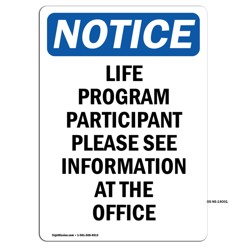 Life Program Participant Please Sign