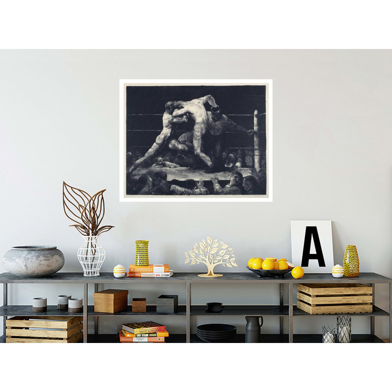 «A Stag at Sharkey's» par George Wesley Bellows - Estampe numérique, H 32 po x l 40 po