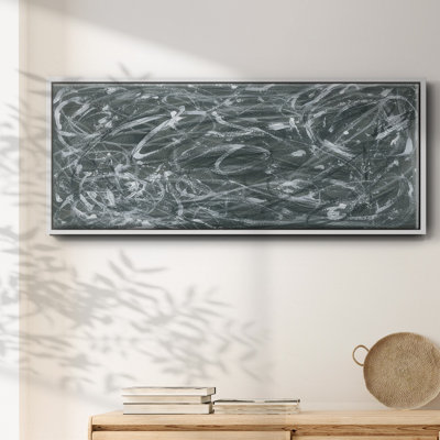 Static Scramble II - Framed Canvas