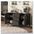 Wave-Design Sideboard with Adjustable Shelves, Drawers, and Soft-Close Doors-2035086219