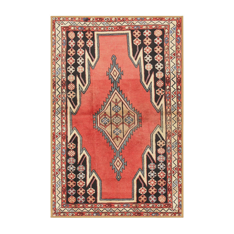 Tapis rouge à motif sud-ouest, Rectangle 5 pi x 7 pi