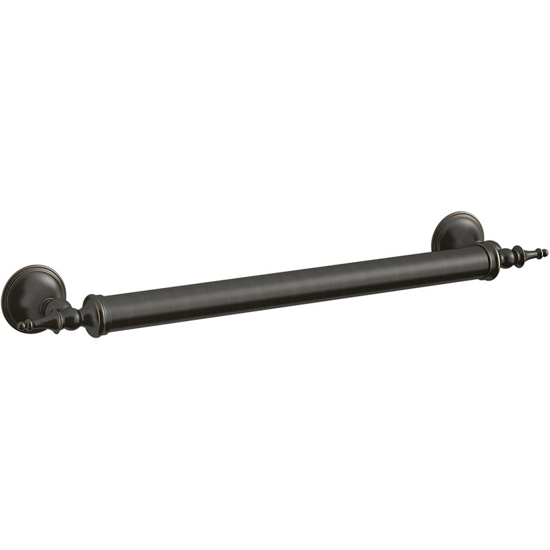 Decorative Grab Bar, Oil-Rubbed Bronze, 18" W