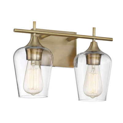 Breena Dimmable Vanity Light in Warm Brass