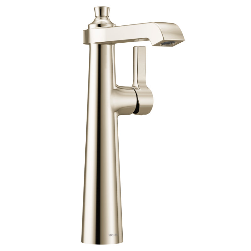 Flara Vessel Sink Bathroom Faucet, Polished Nickel