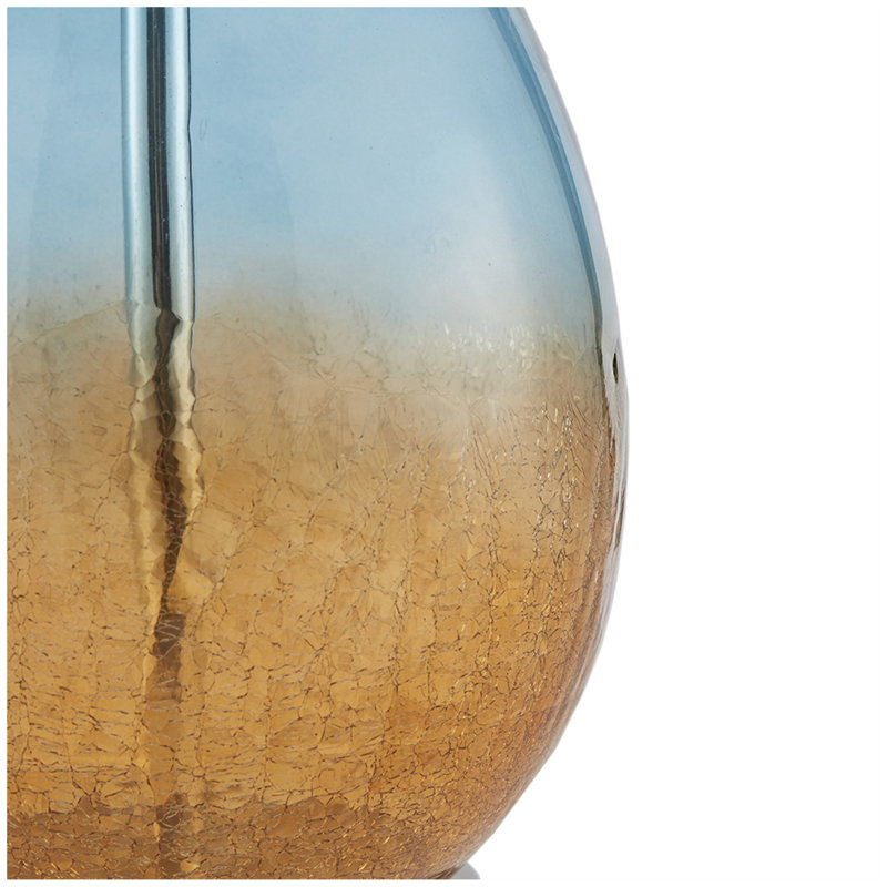 Lampe de table Cortina Ombre, ensemble de 2, Bleu, Blanc