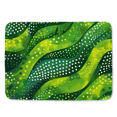 Tapis abstrait pour salle de bain