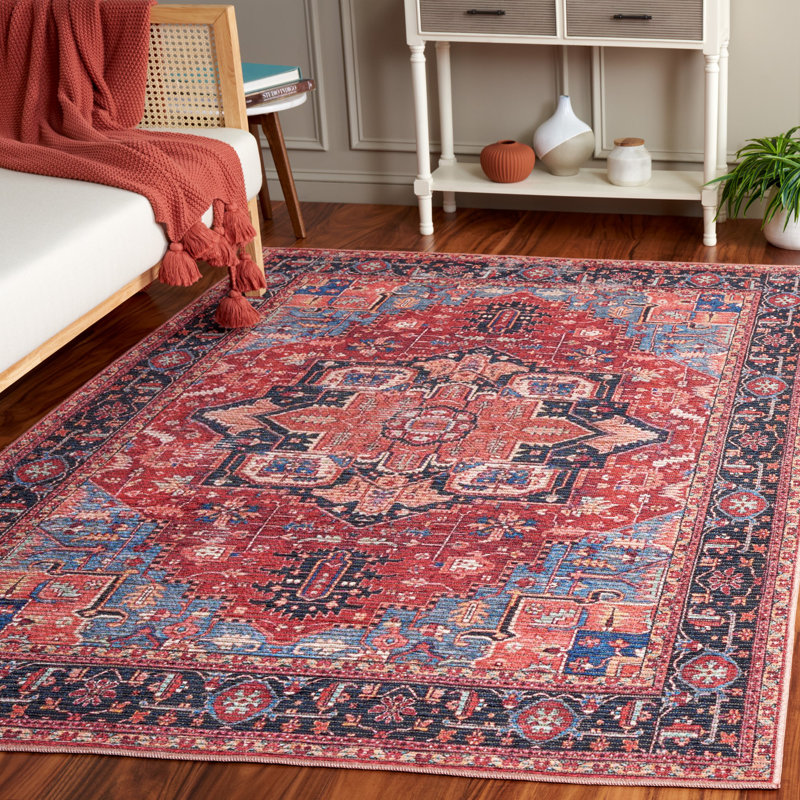 Marselina Serapi Performance Machine Washable Oriental Rug, Rectangle 5'3" x 7'6"