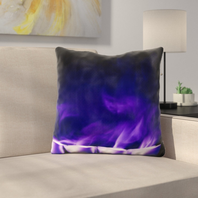 Coussin décoratif bougies brûlées