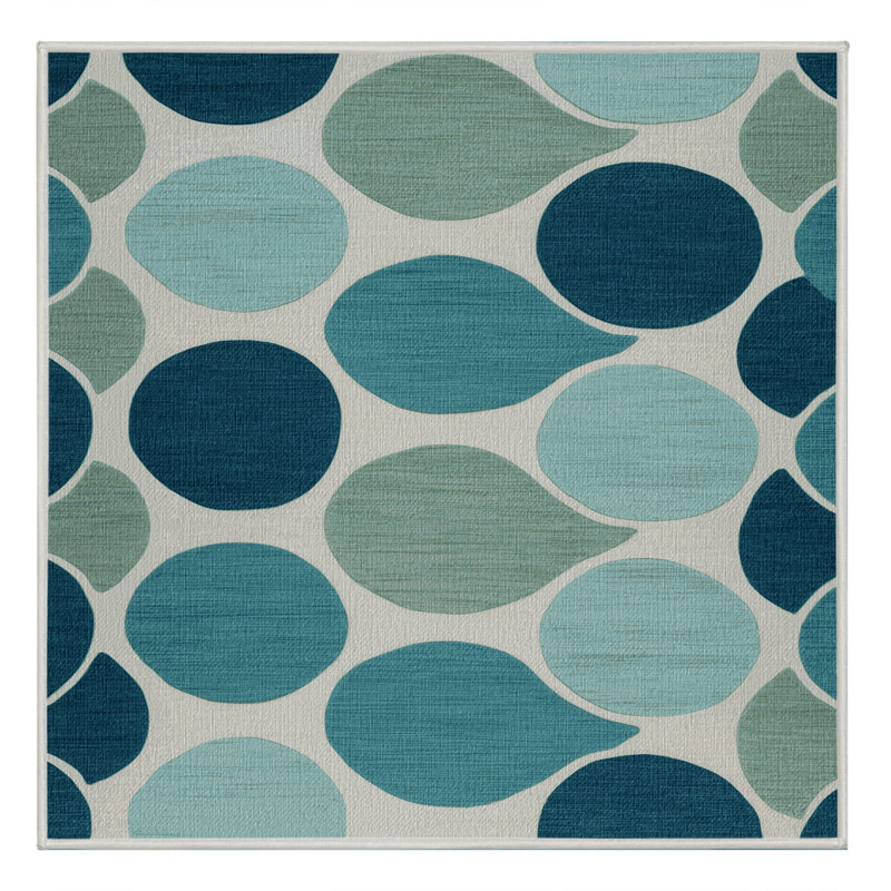 Tapis bord de mer lavable, Carré 6 pi