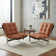 Mid-Century Modern Leather Bauhaus Inspired Lounge Chair(Set of 2)