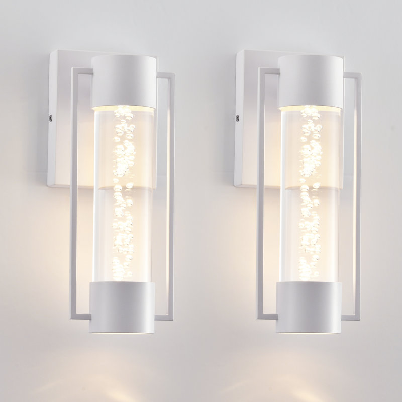 Wilburton Aluminium LED Armed Sconce, White