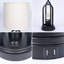 Lampe de table ovale sur pied