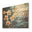 Illumination symbolique avec jonquilles - Art mural en bois jonquilles sur bois de pin naturel-101406686