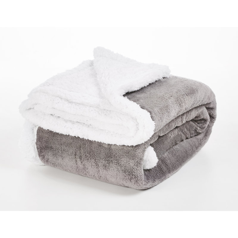Plain Weave / Muslin Throw Blanket, 150cm W x 200cm L, Charcoal