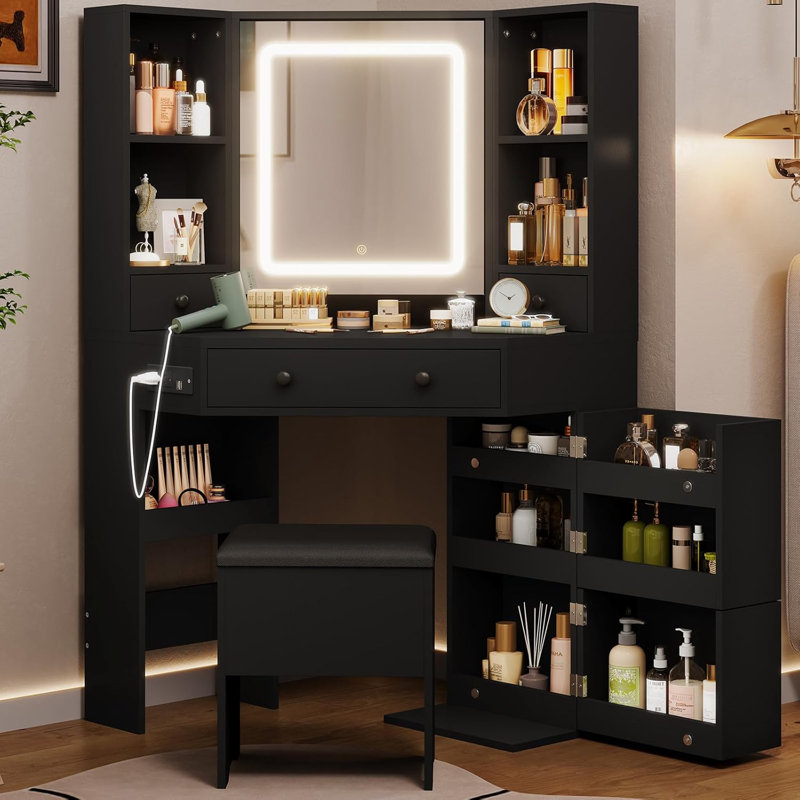 Coiffeuse Braxstyn, Noir
