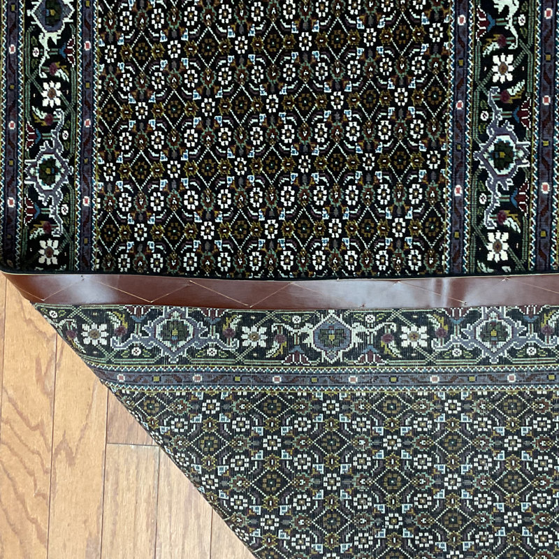  Handmade Tabriz Wool and Silk Runner