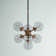 7 - Light Gold/Black Cluster Pendant
