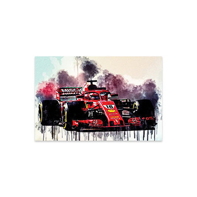 Wildon Home® Charles Leclerc Scuderia Ferrari Formula 1 Ferrari Sf90 Racing Car Italian Team F1 by Sissy Angelastro - Unframed Graphic Art