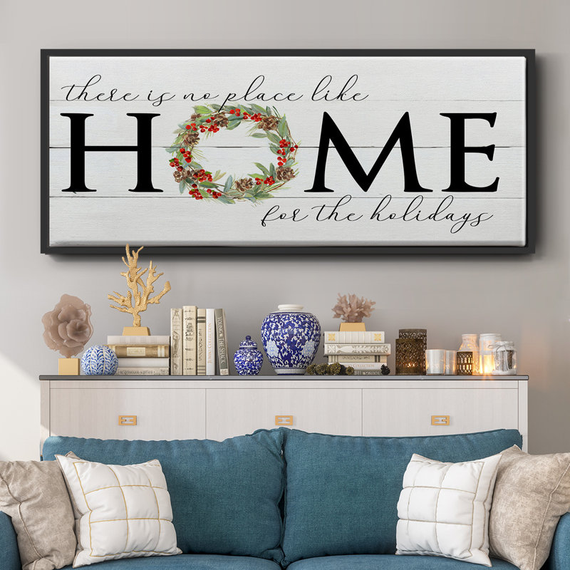 Home for the Holiday - Toile encadrée, H 20 po x l 50 po
