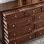 Commodes et commodes rectangulaires en bois massif noyer