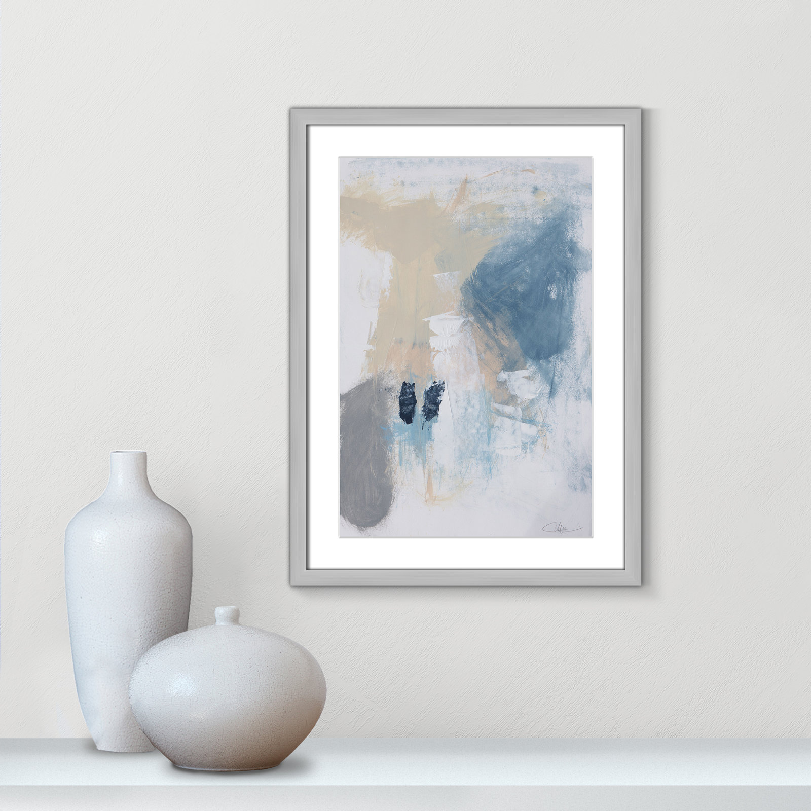 Coastal Carnival II Print by Casa Fine Arts, White, 23" H x 17" W x 1.25" D, Silver Single Picture Framed Paper