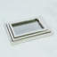 3 Piece Stepped Nesting Tray Set-Nickel