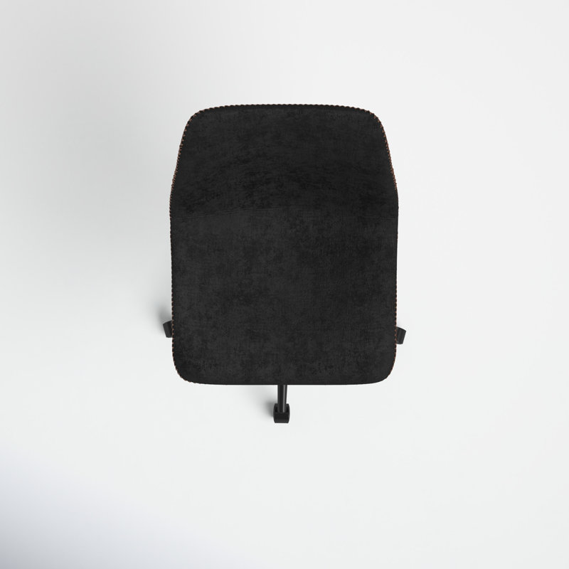 Padme Task Chair, Black Faux Leather