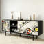 Buffet artistique peint