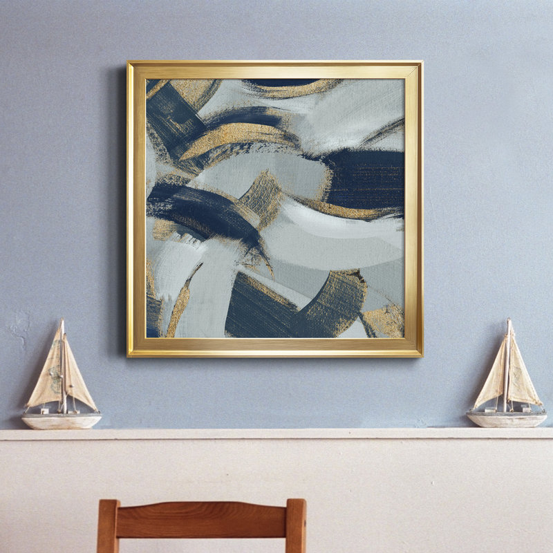 Rustic and Bitterweet II - Reproduction d'art sur toile encadrée, H 26,5 po x l 26,5 po x P 1,5 po, Doré