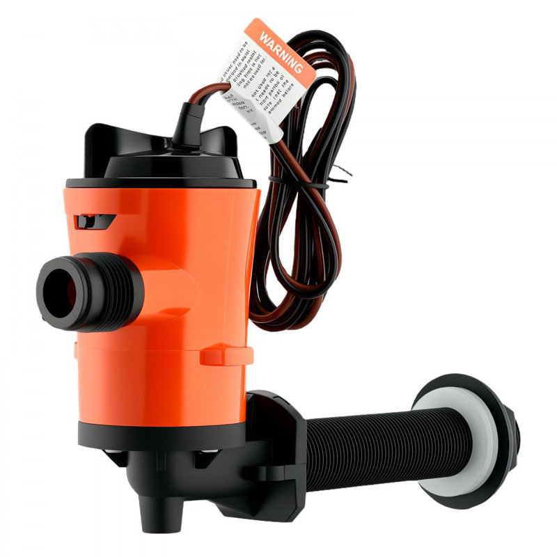Pompe d'aération Livewell pour bateau 12V 800 GPH 90 ° Pompe d'aération Livewell