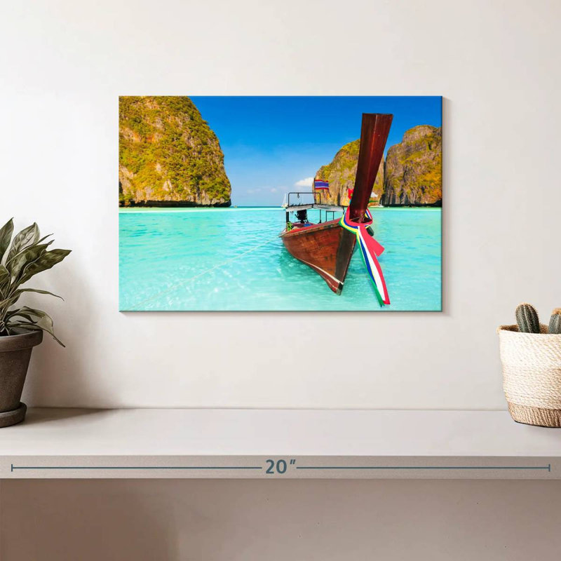 Rorry Maya Bay Boat, 8" H x 12" W