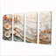 Scannell coquillage et paysage de plage marbrée I - art mural côtier - art mural nautique sur toile-113595640-113595647