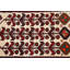 Tapis de couloir rouge en laine noué à la main de conception unique 3 pi 4 po x 6 pi 8 po Hibah
