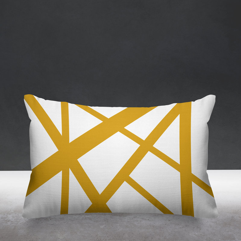 Coussin intérieur / extérieur Shelly, Jaune