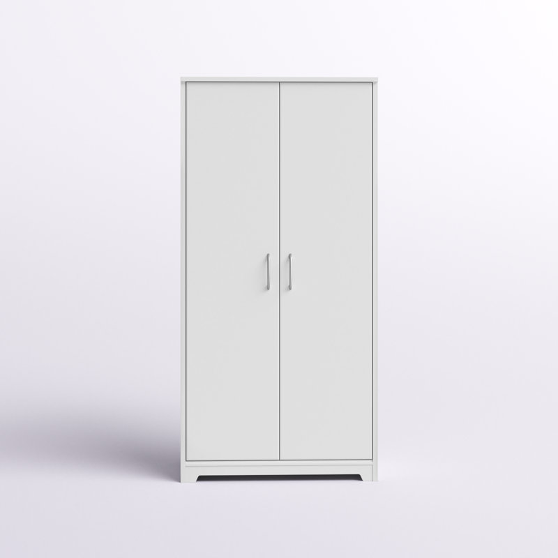 Armoire de rangement à 4 tablettes Huckins, Blanc