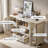 Elegant Cherry Wood Sideboard in Ivory White