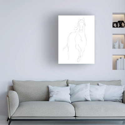 Art sur toile «Horse Contour I» par Ethan Harper