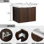 Armoire de salle de bain 24 po à fermeture douce, fixation flottante pour salle de bain moderne avec petit espace de montage