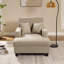 Chaise longue rembourrée en tissu 39,76 po-1990492641