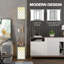  2-Light Modern Floor Lamp with Shelves for Living Room, Bedroom, Black-965953148