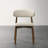Roundhill Furniture Rosalina Upholstered Dining Chairs, Set Of 2, Walnut Finish