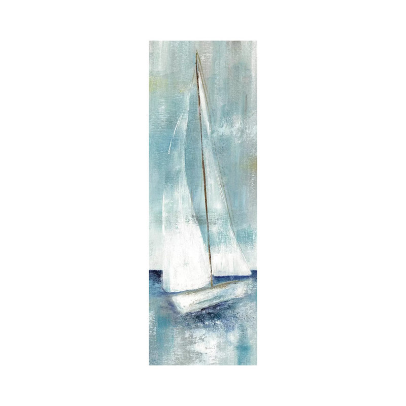 Simply Sailing II by Nan - Panoramic Painting on Canvas, Wrapped Canvas, 121.92 cm H x 40.64 cm W x 1.91 cm D