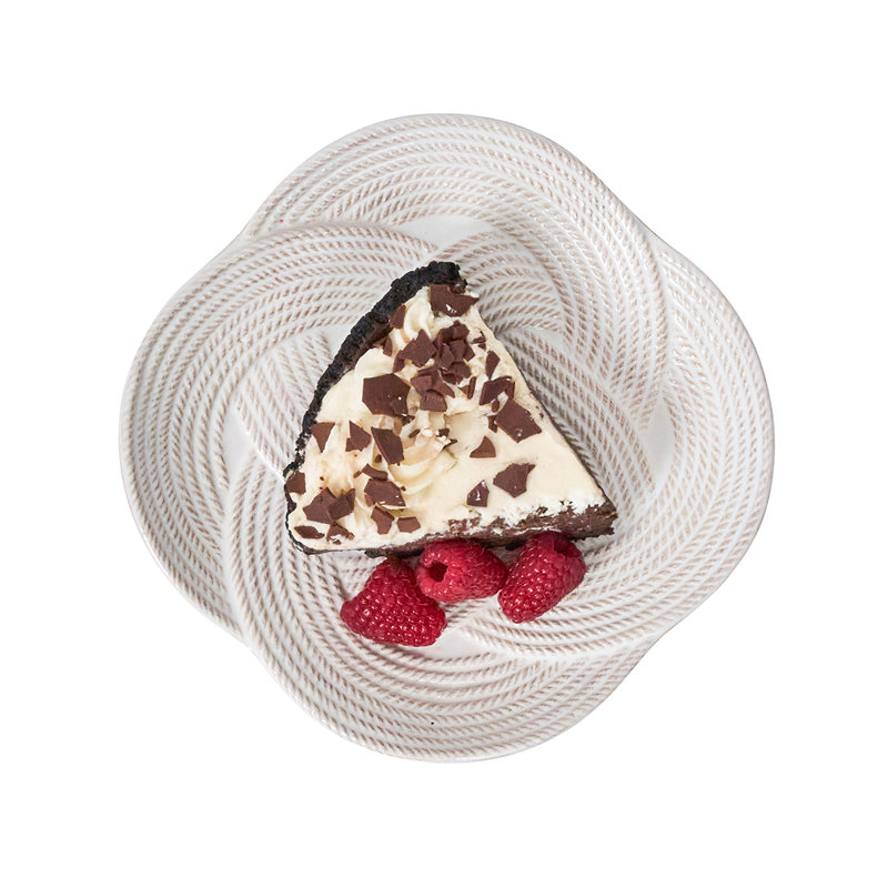 Le Panier Mystic Knot Dessert/Salad Plate, Whitewash