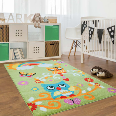 Howton Rectangle Abstract Polypropylene Rug