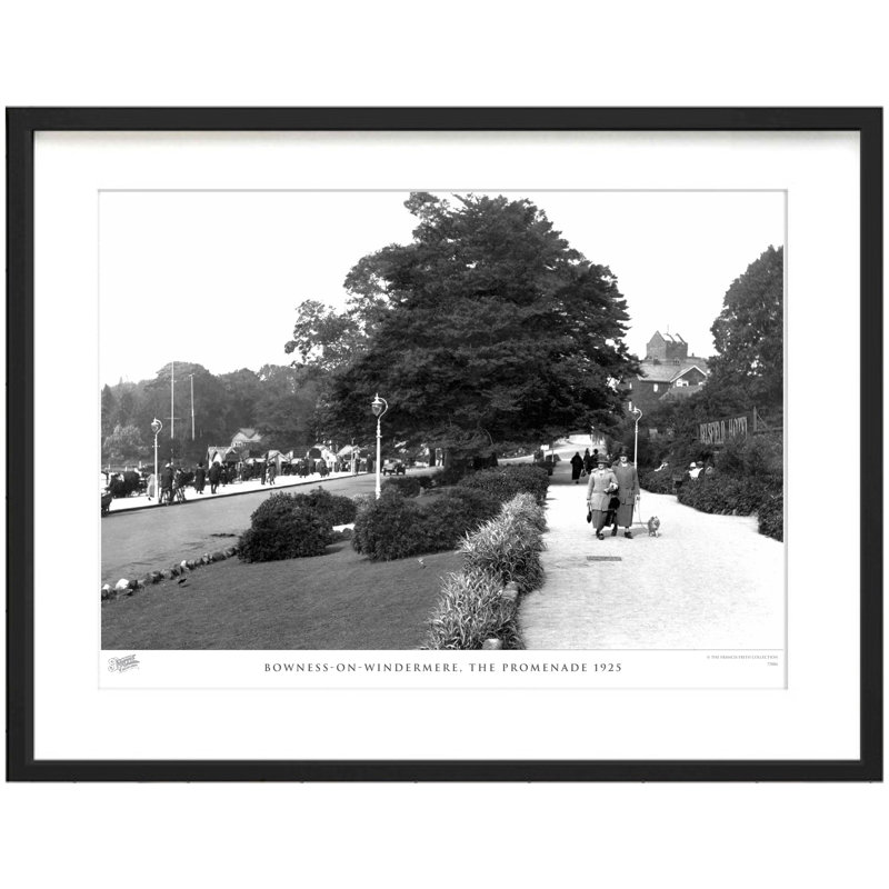 Bowness-on-Windermere, The Promenade 1925 by Francis Frith - Single Picture Frame Print, 60cm H x 80cm W x 2.3cm D