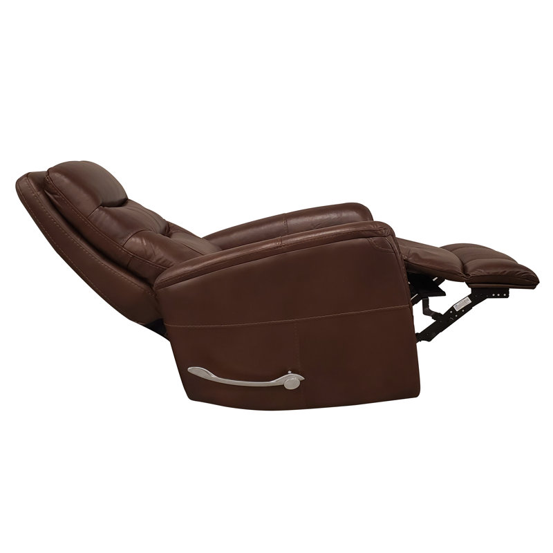 Akeelah 30" W Genuine Leather Manual Swivel Recliner (Set of 2), Robust