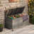 125 Gallon Heavy Duty Outdoor Storage Box with Wheels and Handles – Waterproof PE Rattan Deck Chest – Large Capacity Weatherproof Bin – UV Resistant for Patio, Garden, Poolside, Balcony – Grey Rattan-125804115